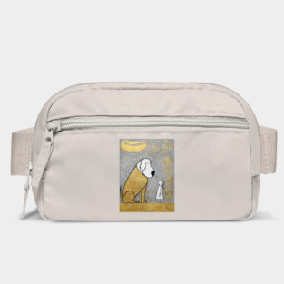 Huge Dog and A Little Girl Bag