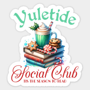 Yuletide Social Reading Club Sticker