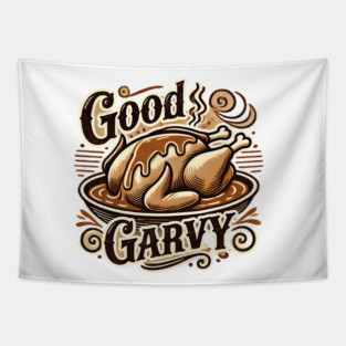 Funny Thanksgiving Saying, Gravy  Lover Tapestry