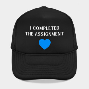 I Completed the Assignment Harris Walz Blue Wave Hat