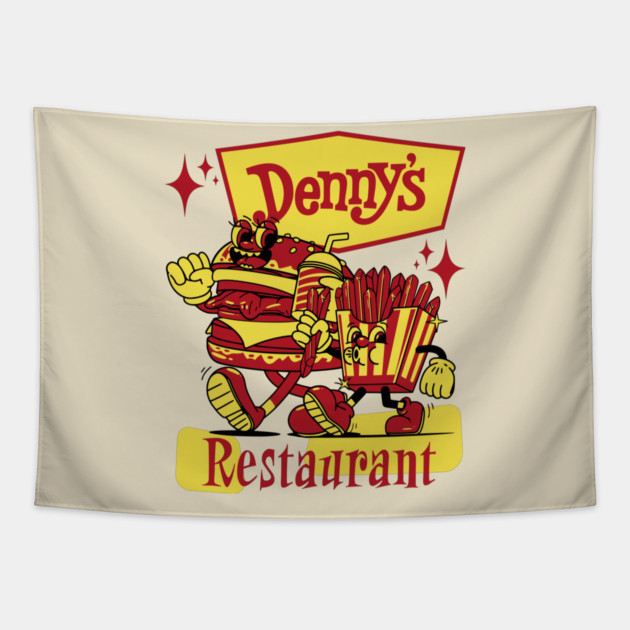 1980's Restaurant Denny's Logo Mascot Tapestry by Joaddo