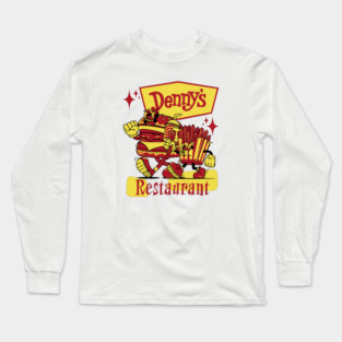 1980's Restaurant Denny's Logo Mascot Long Sleeve T-Shirt