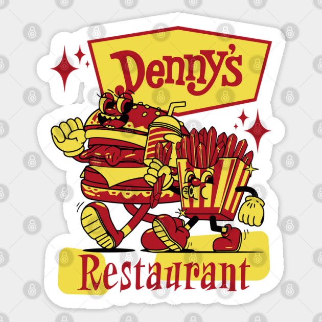 1980's Restaurant Denny's Logo Mascot Sticker by Joaddo