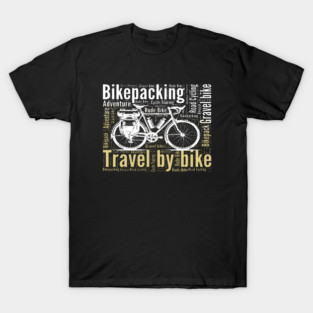 Vintage  Bikepacking  Travel by Bike /Bikepacking T-Shirt