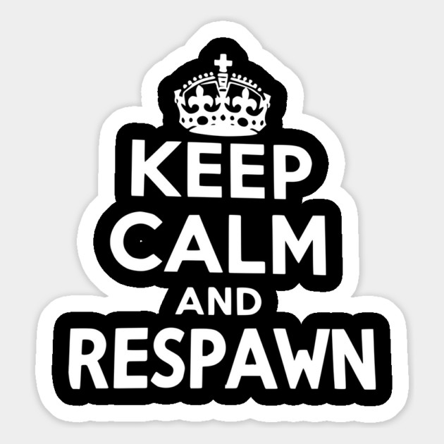 Keep Calm and Respawn Magnet by Frank Ring
