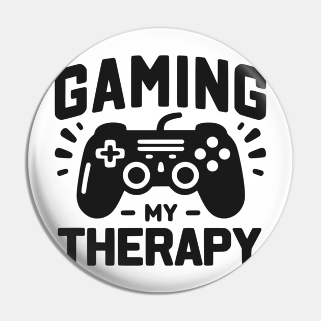 Gaming My Therapy Pin by Frank Ring