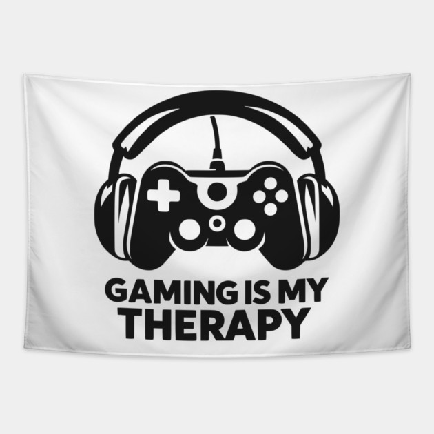 Gaming is My Therapy Tapestry by Frank Ring
