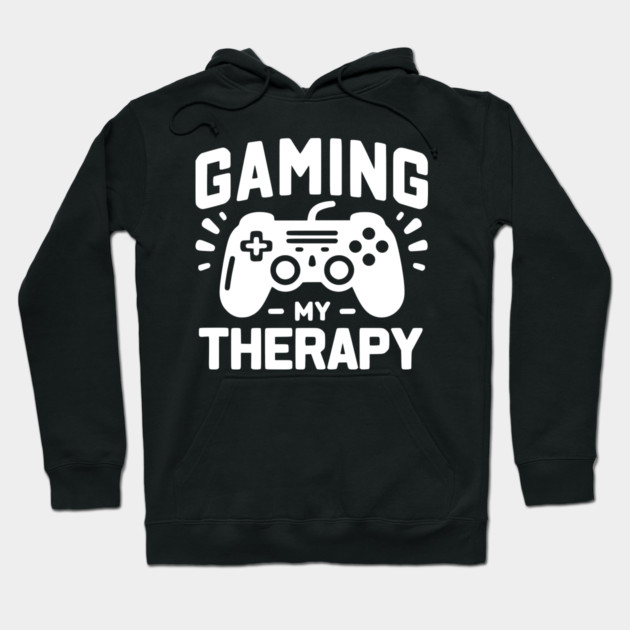 Gaming My Therapy Hoodie by Frank Ring