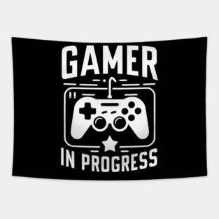 Gamer in Progress Tapestry