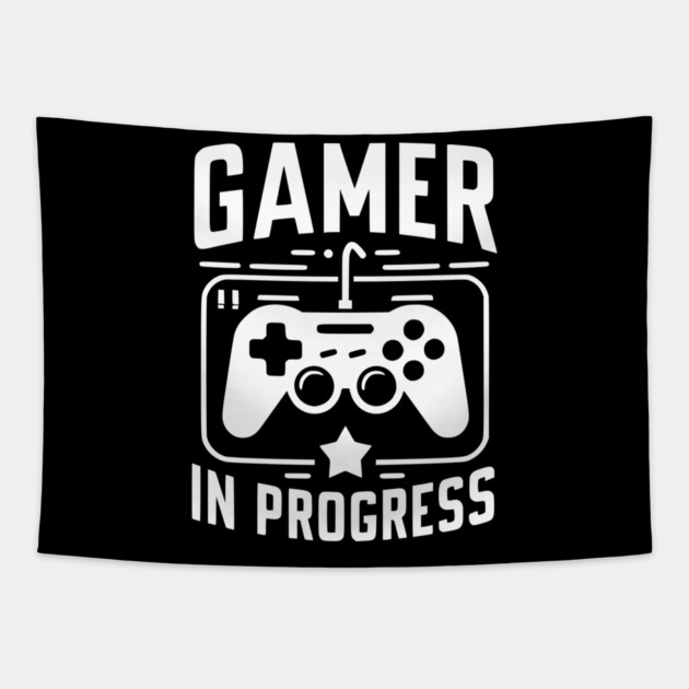 Gamer in Progress Tapestry by Frank Ring