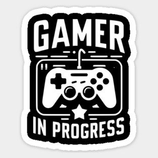 Gamer in Progress Sticker