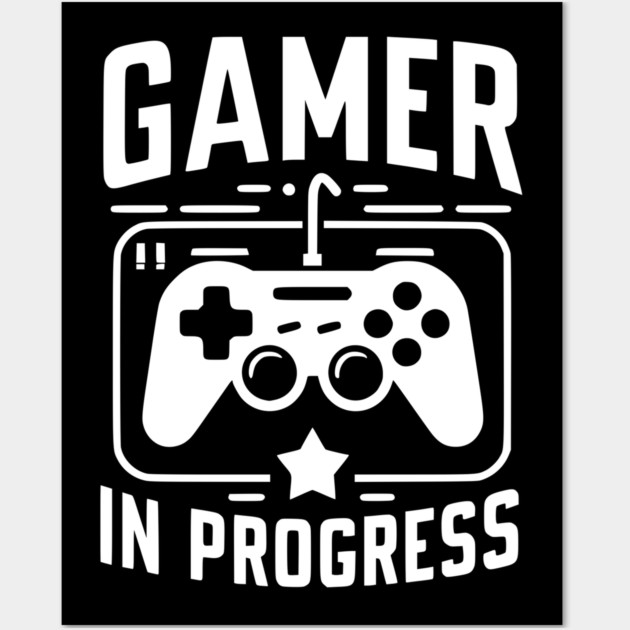 Gamer in Progress Wall Art by Frank Ring