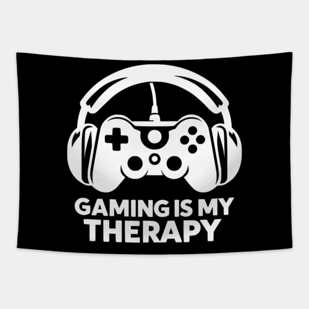 Gaming is My Therapy Tapestry by Frank Ring