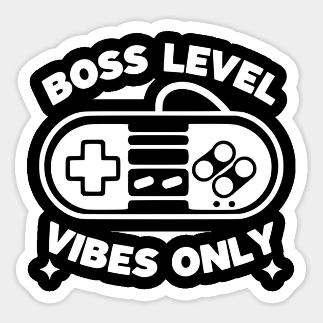 Boss Level Vibes Only Magnet by Frank Ring