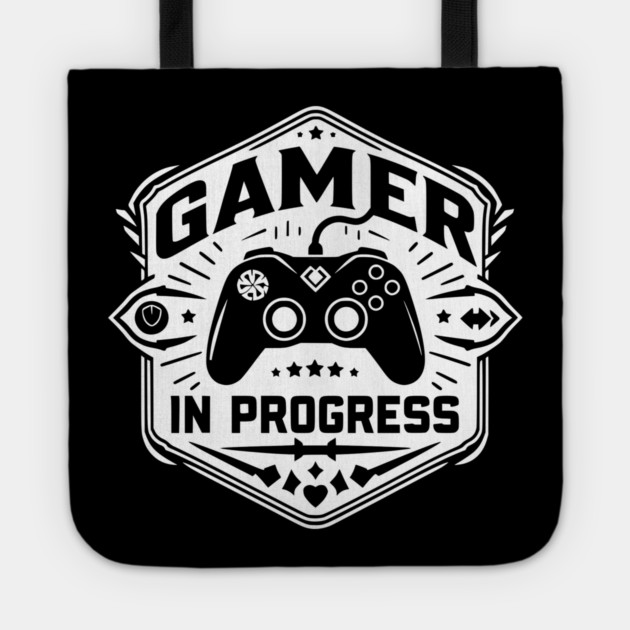 Gamer in Progress Tote by Frank Ring