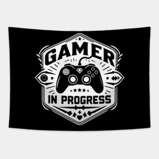 Gamer in Progress Tapestry