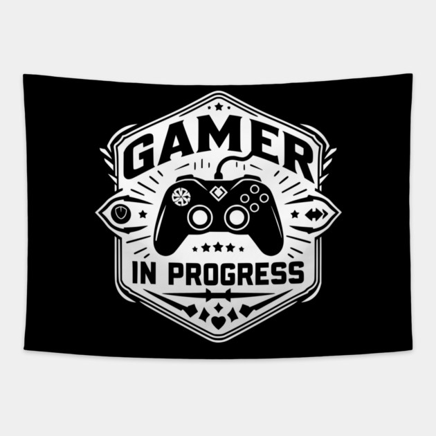Gamer in Progress Tapestry by Frank Ring