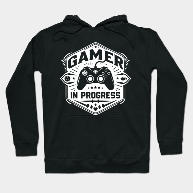 Gamer in Progress Hoodie by Frank Ring