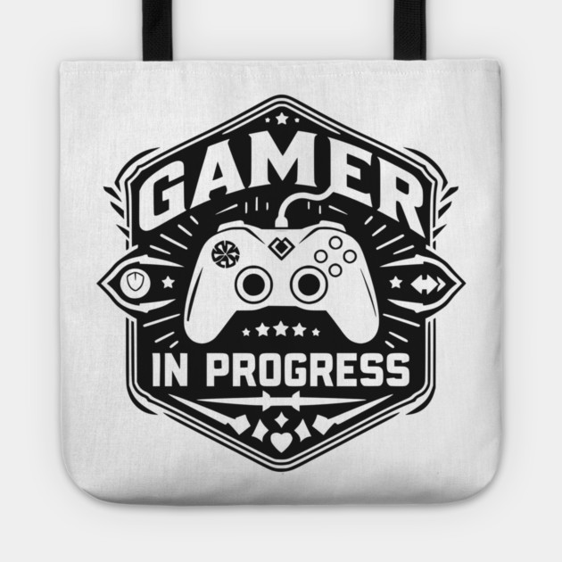 Gamer in Progress Tote by Frank Ring