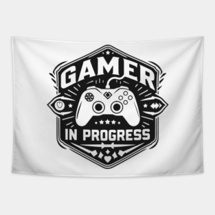 Gamer in Progress Tapestry