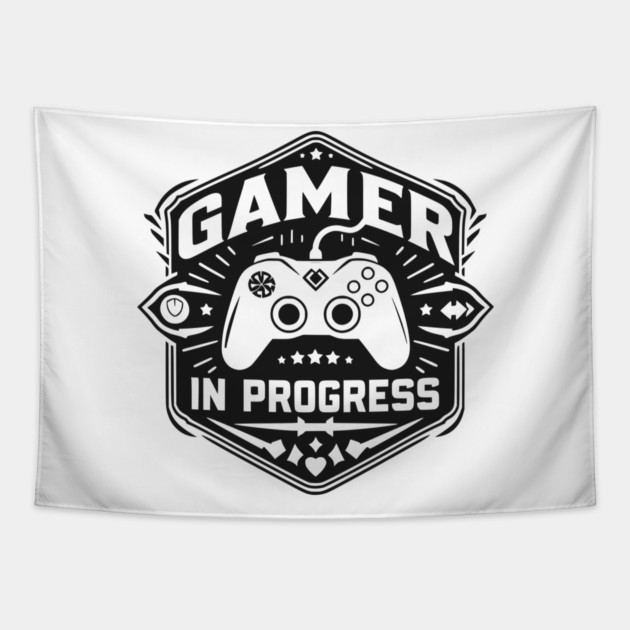 Gamer in Progress Tapestry by Frank Ring