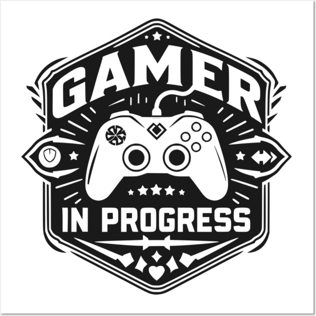 Gamer in Progress Wall Art by Frank Ring