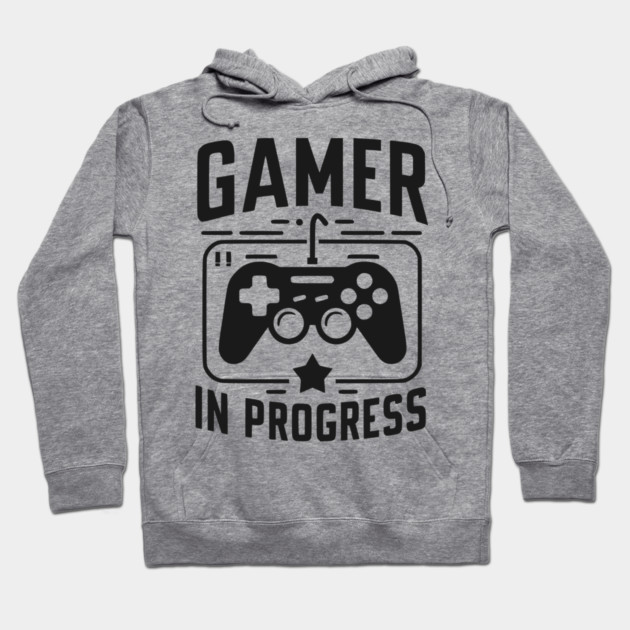 Gamer in Progress Hoodie by Frank Ring