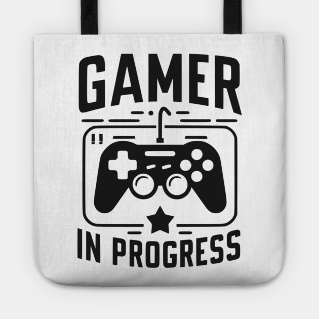 Gamer in Progress Tote by Frank Ring