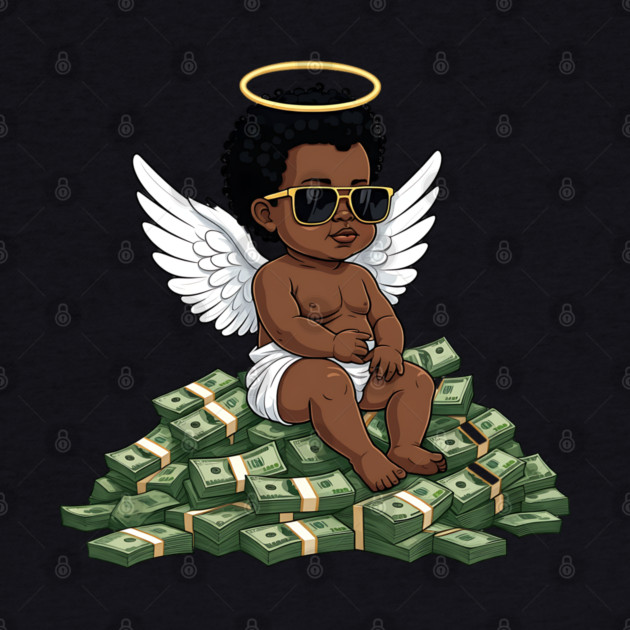 Get Money Black Angel by UrbanLifeApparel