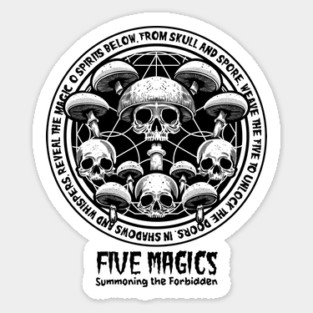 FIVE MAGICS Sticker