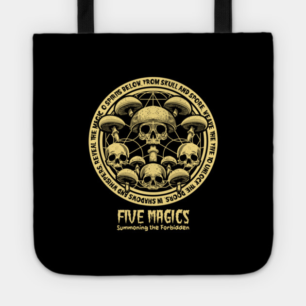 FIVE MAGICS Tote by artslaves