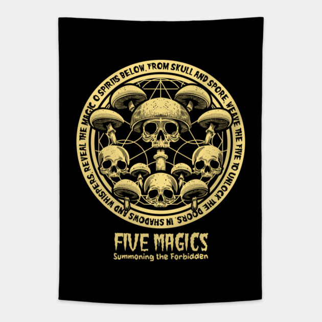 FIVE MAGICS Tapestry by artslaves
