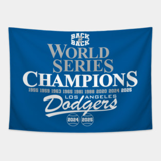 Dodgers B2B World Series Champions 2025 Tapestry
