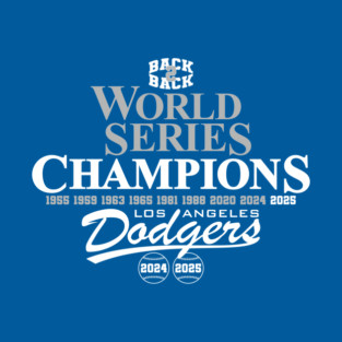 Dodgers B2B World Series Champions 2025 Sticker