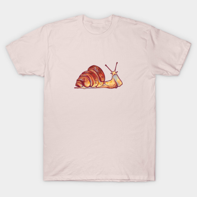 Croissant snail T-Shirt by karo.line.art