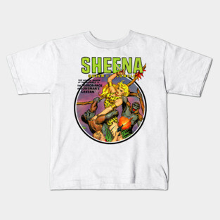 Savage Sheena Queen of the Jungle Kids T-Shirt