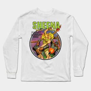 Savage Sheena Queen of the Jungle Long Sleeve T-Shirt