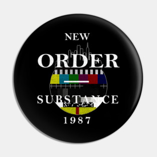 Vintage New Order Substance Pin