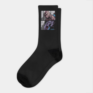 The Substance "Enter Monstro Elisasue" illustration (digital) Socks