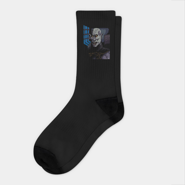 Salem's Lot "Mr. Barlow" illustration (digital) Socks by StagArtStudios