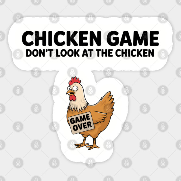 Game Over Silly Chicken Meme Humor Sticker by Anticorporati
