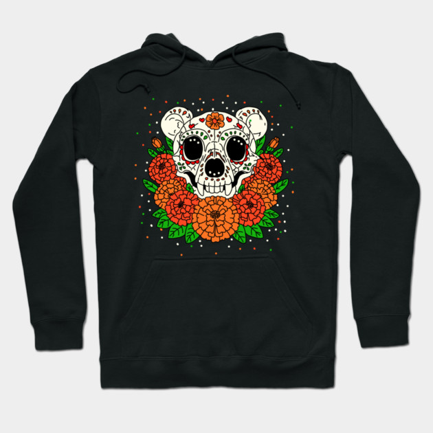 October's Marigolds & Bear Skull Hoodie by H. R. Sinclair