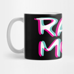 Techno Rave Mom Trippy Glitch Music Hardstyle Tekk Mug