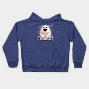 Grumpy Polar Bear Kids Hoodie