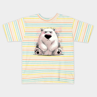 Grumpy Polar Bear Kids T-Shirt
