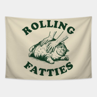 Rolling Fatties WIP University Tapestry