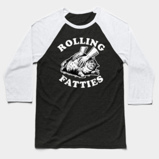 Rolling Fatties Cracky Dark Baseball T-Shirt