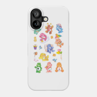 Care Bear Rainbow Nostalgic 80s Retro Vintage Childhood Cartoon Graphic Phone Case