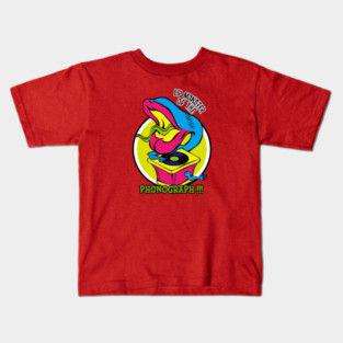 Lowbrow Phonograph Monster Kids T-Shirt