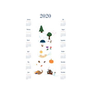 Seasons Through the Year - 2020 Calendar T-Shirt